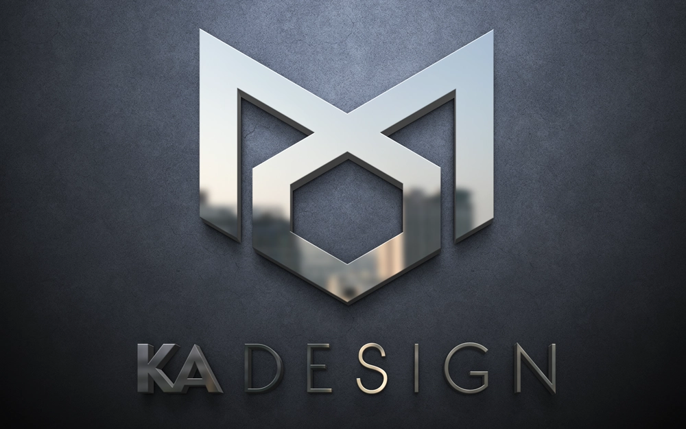 Mise en situation du logo Ka Design